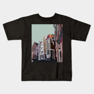 Amsterdam buildings Kids T-Shirt